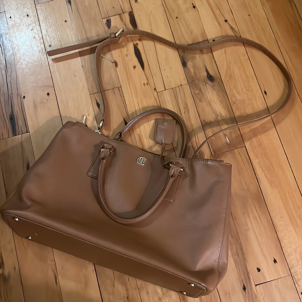 Tory Burch double zip Robinson tote
